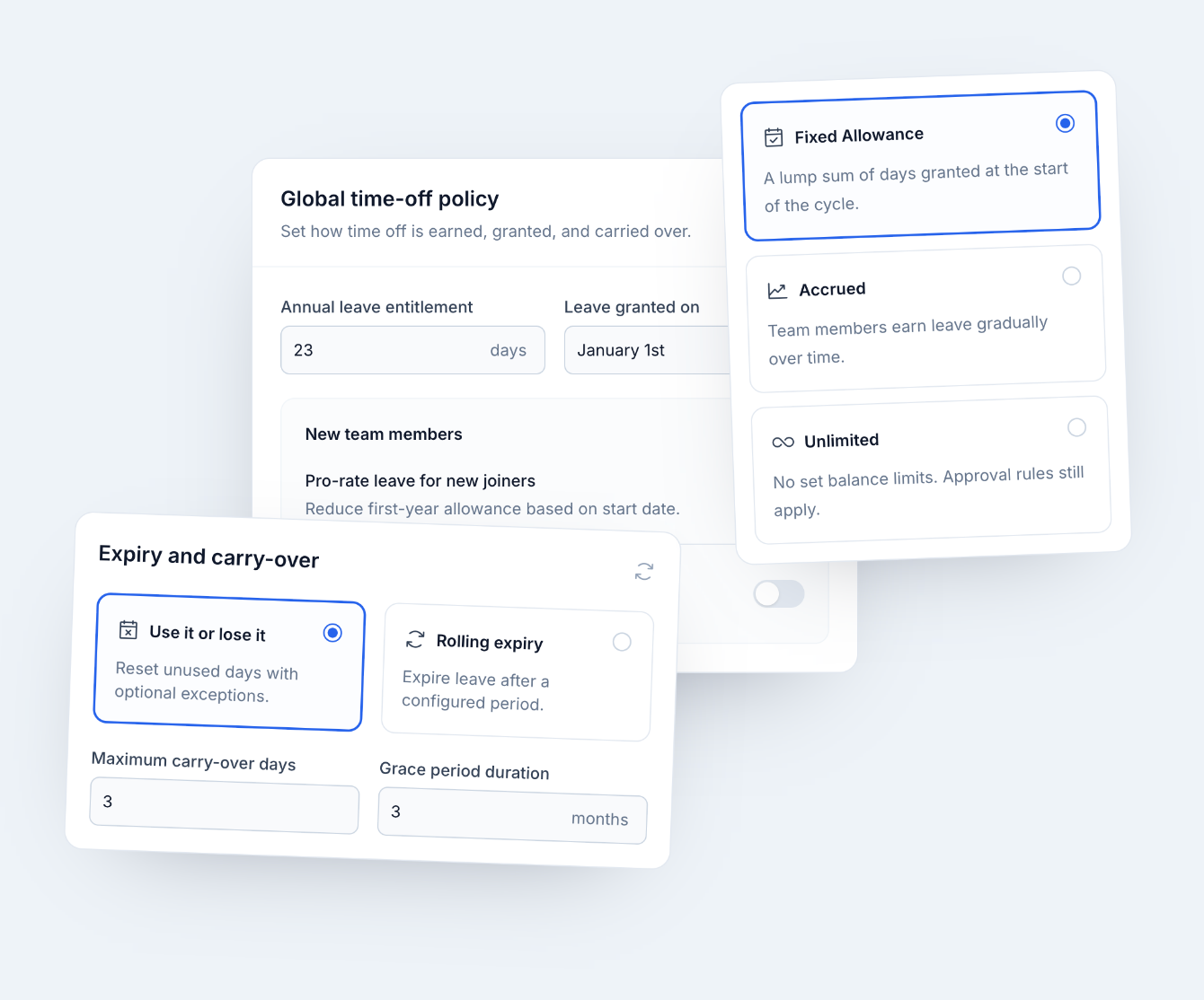 Cala HQ leave policy configuration